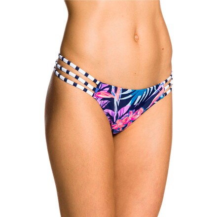 Roxy - Tropical Daydream Reversible Strappy Mini Bikini Bottom 