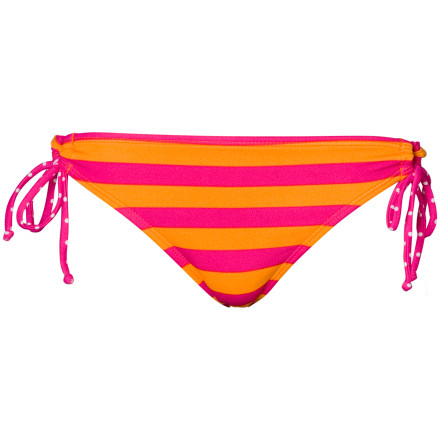 Roxy Rainbow Cove 70's Lowrider Tie Side Bikini Bottom - Women's Roxy Rainbow Cove 70's Lowrider Tie Side Bikini Bottom - Women's