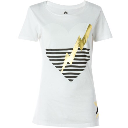 Roxy - Lightning Heart T-Shirt - Short-Sleeve - Women's