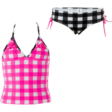 Raisins La Jolla Gingham Tropical Tankini Girls