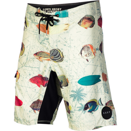 Reef - Fish Chart Board Short - Men's