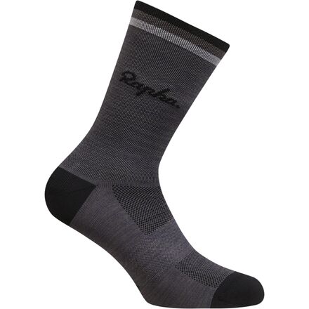 Rapha - Logo Socks - Grey Marl/Black/Grey