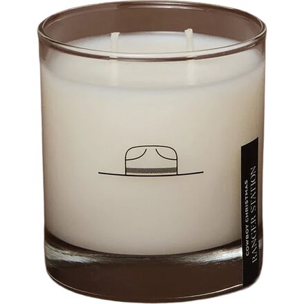 Cowboy Christmas Candle