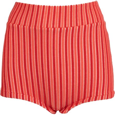 Rhythm - Terry Sands Stripe Surf Bikini Bottom Short - Women's
