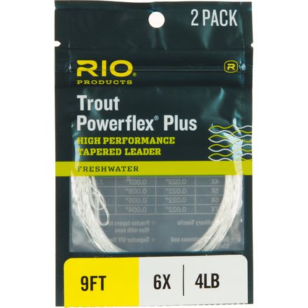 RIO - Powerflex Plus Tapered Leader - 2-Pack