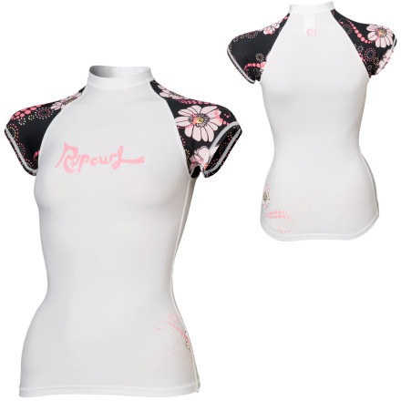 Rip Curl Sea Breeze Rash Guard - Cap Sleeve - Women's Rip Curl Sea Breeze Rash Guard - Cap Sleeve - Women's