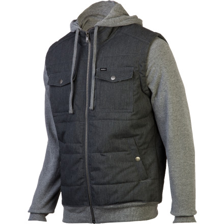 RVCA - Puffer Twill Full-Zip Hoodie - Men's