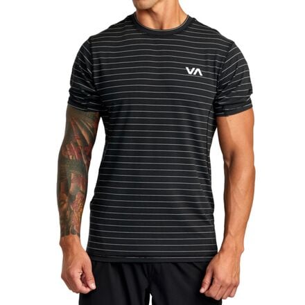 RVCA - Sport Vent Stripe Short-Sleeve Shirt - Men's - Black