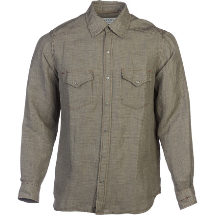 Ryan Michael & Barn Fly Trading - Vintage Pick Stitch Houndstooth Shirt - Long-Sleeve - Men's