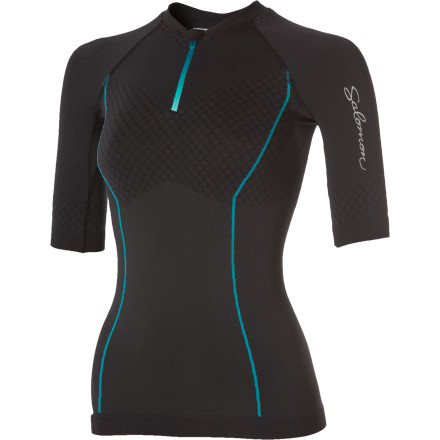 Salomon Exo Motion 1/2-Zip T-Shirt - Short-Sleeve - Women's