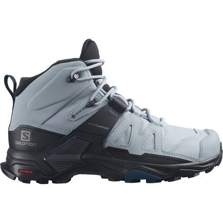 Salomon - X Ultra 4 Mid GTX Wide Hiking Boot - Women's - Quarry/Black/Legion Blue