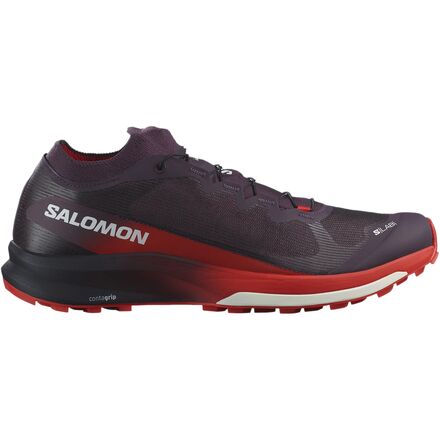 Salomon - S/Lab Ultra 3 Trail Running Shoe - Plum Perfect Fiery Red White