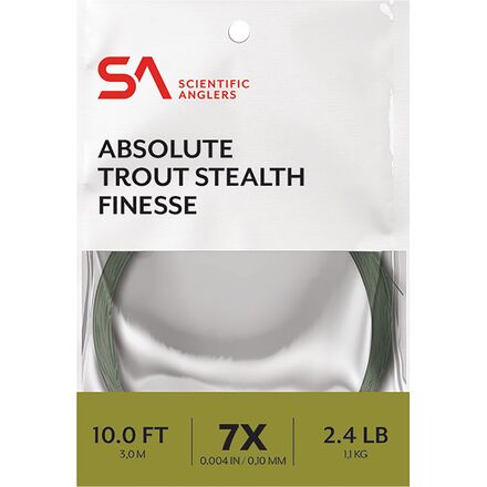 Scientific Anglers - 10ft Absolute Trout Finesse Leader - Green