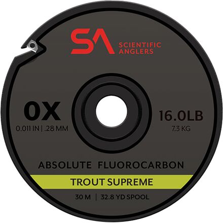 Scientific Anglers - 30m Absolute Fluorocarbon Trout Supreme Tippet - Clear