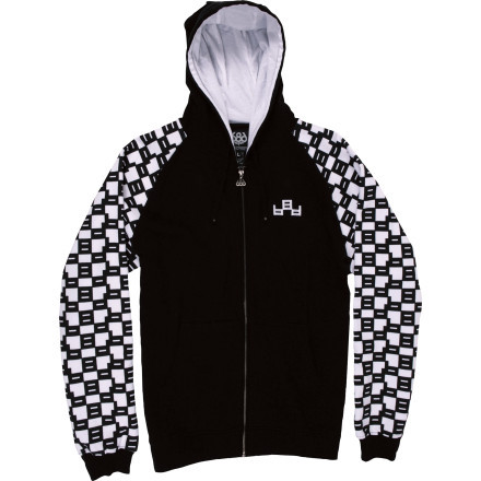 686 Block Raglan Full Zip Hooded Sweatshirt Mens
