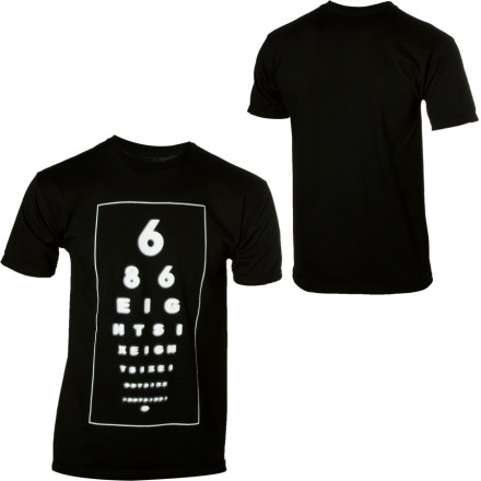 686 Eye Chart T Shirt Short Sleeve Mens