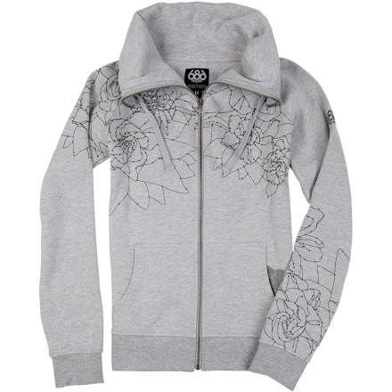 686 Gardenia Full Zip Hooded Sweatshirt Womens