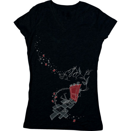 686 Alice V Neck T Shirt Short Sleeve Womens