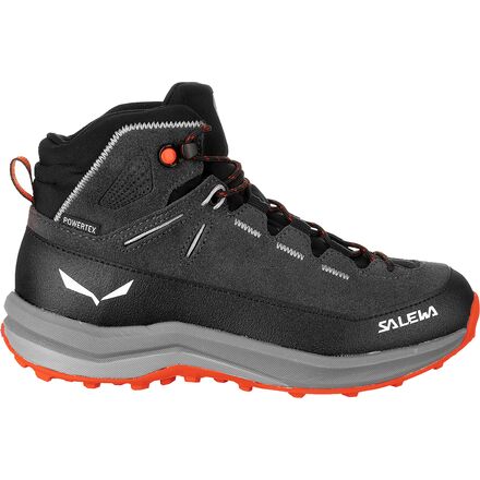 Salewa - Mtn Trainer 2 Mid PTX Hiking Boot - Kids' - Onyx/Alloy