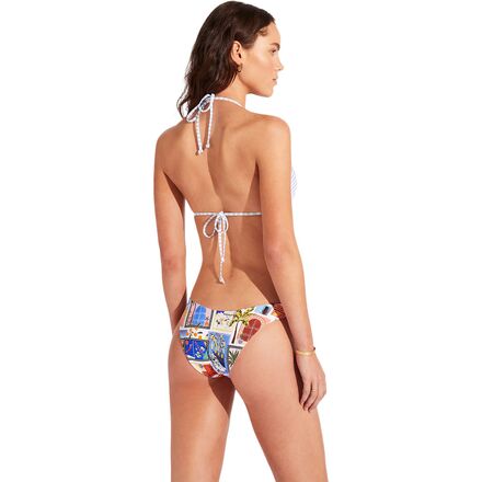 Seafolly - On Vacation Reversible High Cut Bikini Bottom - Women's