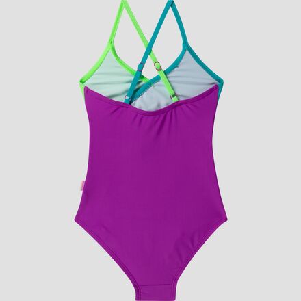 Seafolly - Carnivale Colour Blocked One-Piece Swimsuit - Girls'
