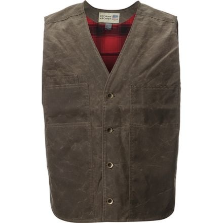 Stormy Kromer Mercantile - Lined Waxed Button Vest - Men's