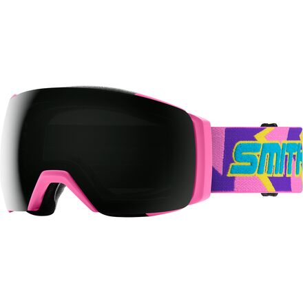 Smith - I/O MAG XL Low Bridge Fit Goggles - Flamingo Archive/ChromaPop Sun Black/Extra Lens-ChromaPop Storm Rose Flash