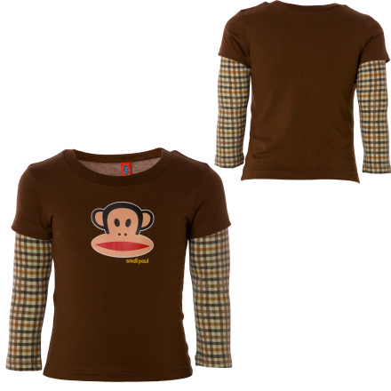 Small Paul Player Plaid 2 Fer Shirt - Long-Sleeve - Infant - 40% Off!