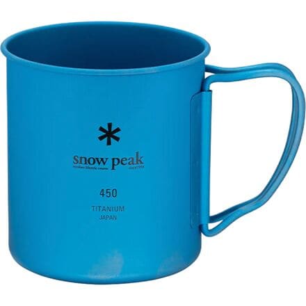 Snow Peak - Titanium Single Wall Cup 450 - Blue