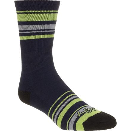 SockGuy - Lime Stripes 6in Wool Socks