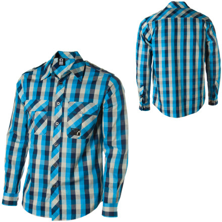 Stepchild Snowboards Checked Shirt Long Sleeve Mens