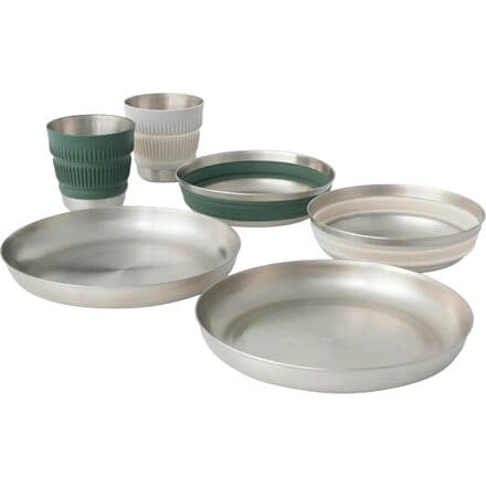 Sea To Summit - Detour Stainless Steel Collapsible Dinnerware Set - 2 Person - One Color