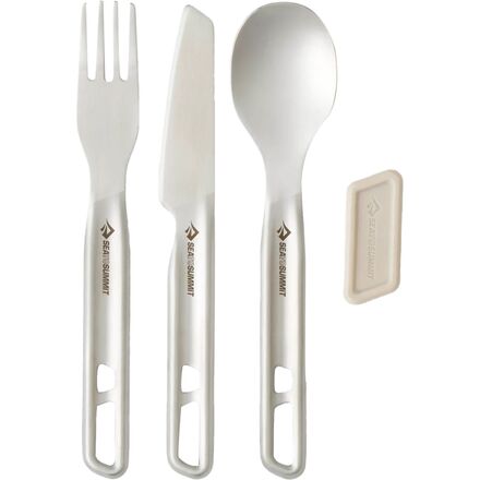 Sea To Summit - Detour Stainless Steel Cutlery 3-Piece Set - 1 Person - One Color