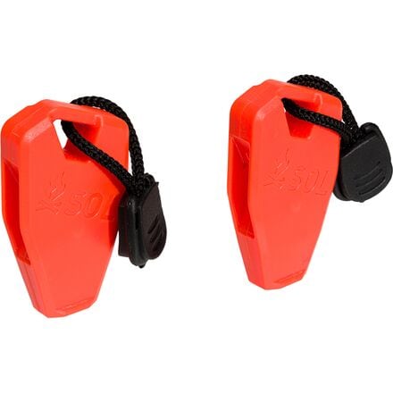 S.O.L Survive Outdoors Longer - Squall Whistle - 2-Pack