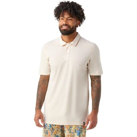 Smartwool - Short-Sleeve Polo Shirt - Men's - Almond Heather