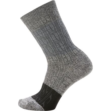 Smartwool - Everyday Color Block Cable Crew Sock - Women's - Charcoal