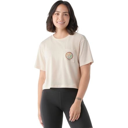 Smartwool - In The Sky Graphic Cropped Short-Sleeve T-Shirt - Women's - Almond