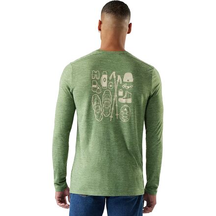 Merino Hemp Blend Gear Up LS Graphic T-Shirt - Men's