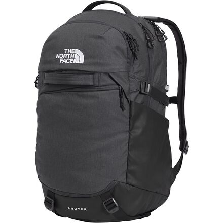 The North Face - Router 40L Backpack - Asphalt Grey Light Heather/TNF Black