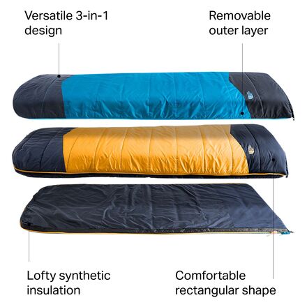 The North Face - Dolomite One Sleeping Bag: 15F Synthetic