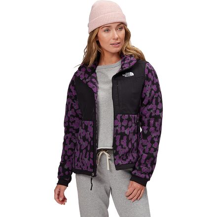 The North Face - Printed Denali 2 Jacket - Women's - Gravity Purple Leopard Print