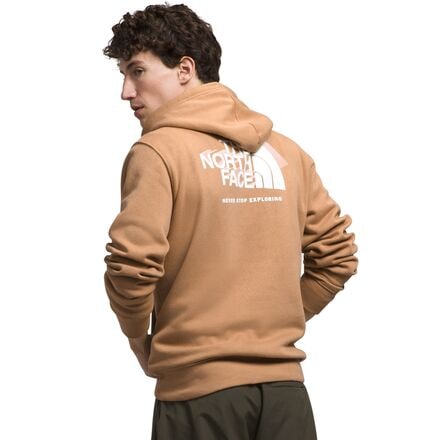 The North Face - Box NSE Pullover Hoodie - Men's - Almond Butter/Pink Moss
