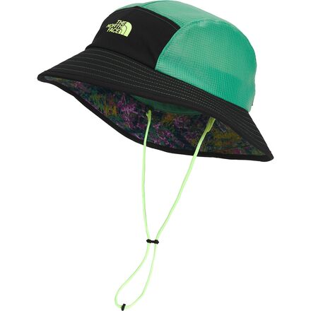 The North Face - TNF Run Bucket Hat - Deep Grass Green LED Forest Print