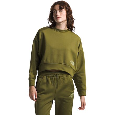The North Face - Horizon Performance Fleece Crew Pullover - Women's - Forest Olive