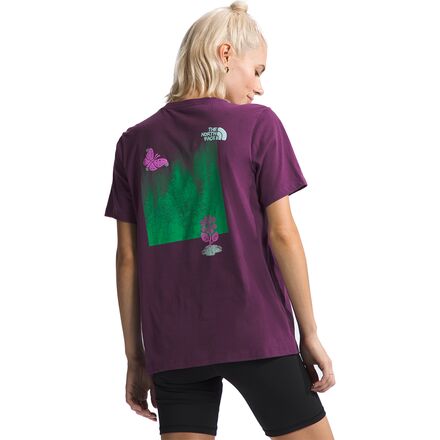 The North Face - Outdoors Together T-Shirt - Women's - Black Currant Purple/Outdoors Together Graphic