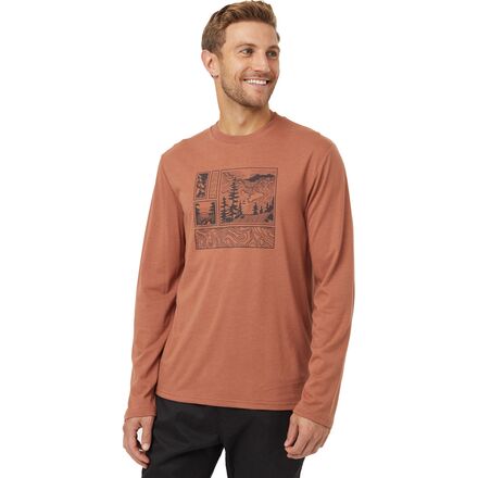 Topography Stamp Long-Sleeve T-Shirt - Men's