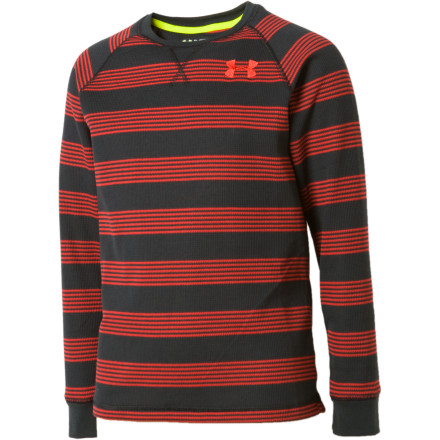 Under Armour Catalyst Stripe Waffle Crew