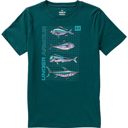 Under Armour - Fish Stacks T-Shirt - Boys' - Hydro Teal