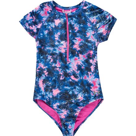 Under Armour - Printed Short-Sleeve One-Piece Paddlesuit - Girls' - Photon Blue