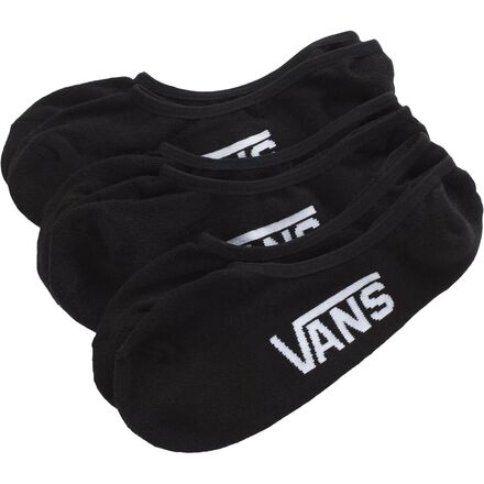 Vans - Classic Super No Show Sock - 3-Pack - Men's - Black